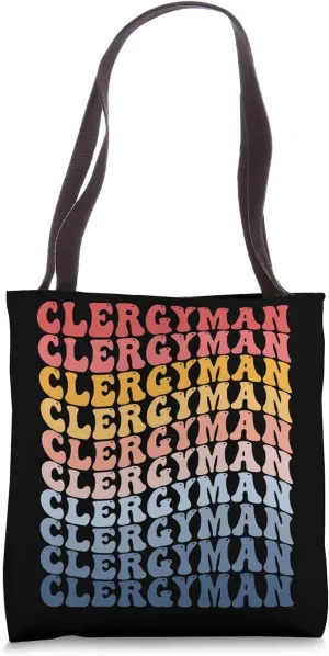 Clergyman Groovy Retro Tote Bag