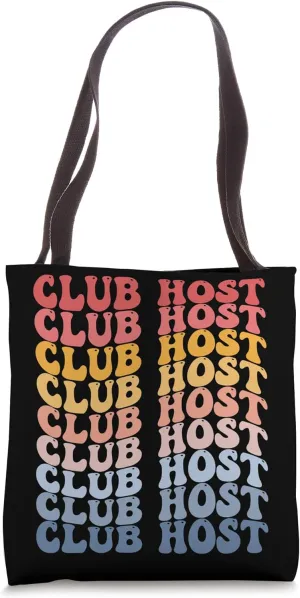Club Host Groovy Retro Tote Bag