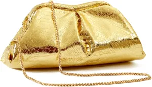 Clutch Purses Cloud Shoulder Bags Evening Dumpling with Ruched Pouch Handbags