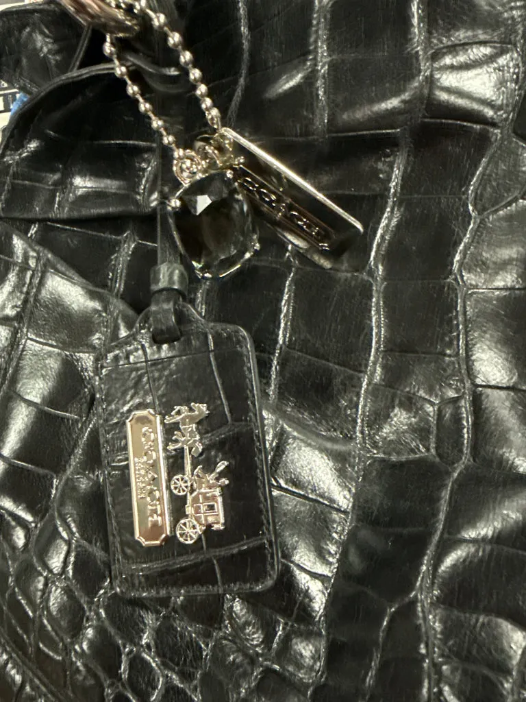 COACH CROCODILE EMBOSSED HOBO (org$598)