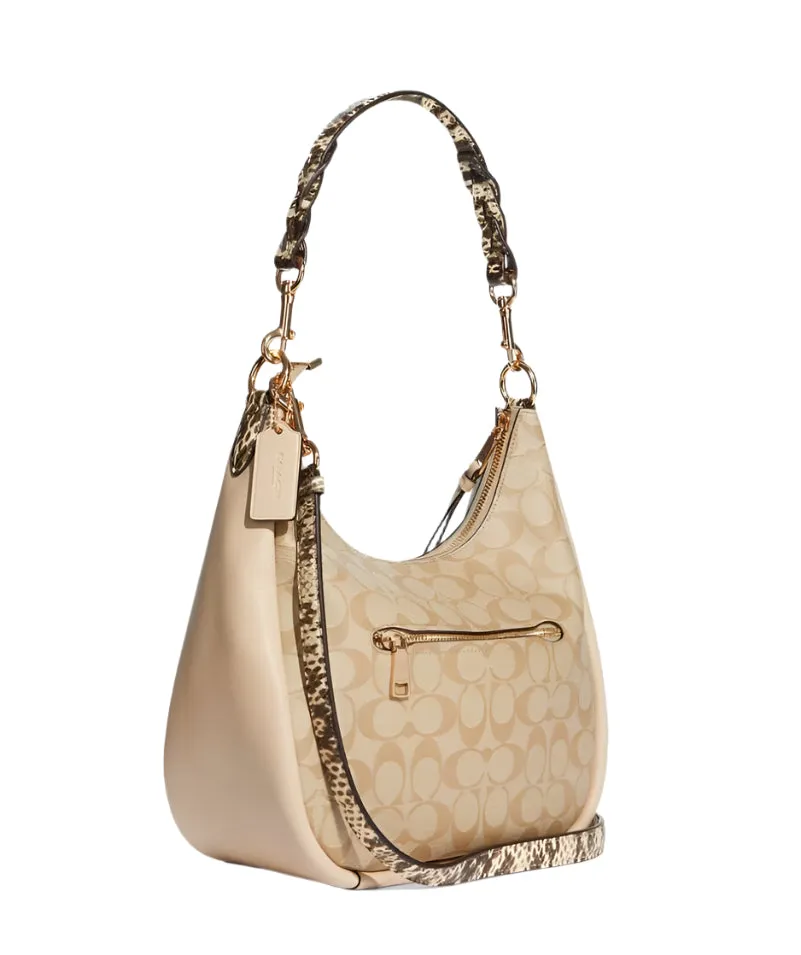 Coach Jules Hobo Signature Canvas Bag
