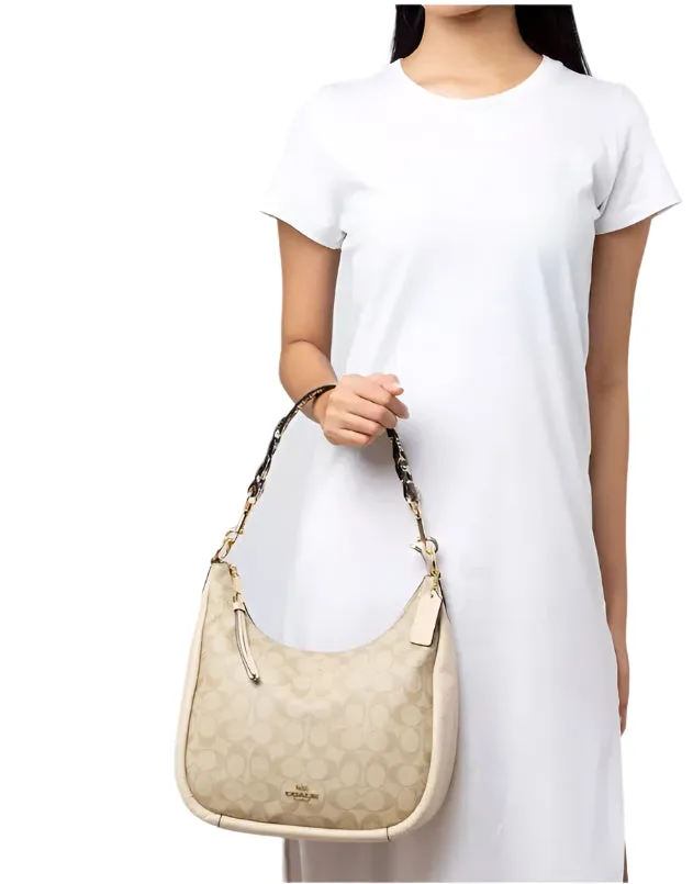 Coach Jules Hobo Signature Canvas Bag