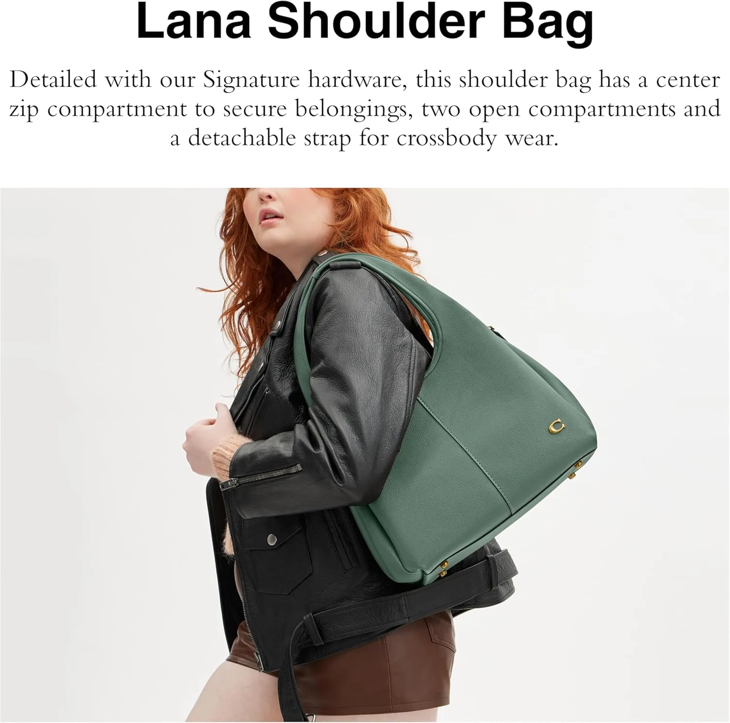Coach Polished Pebble Leather Lana Shoulder Bag