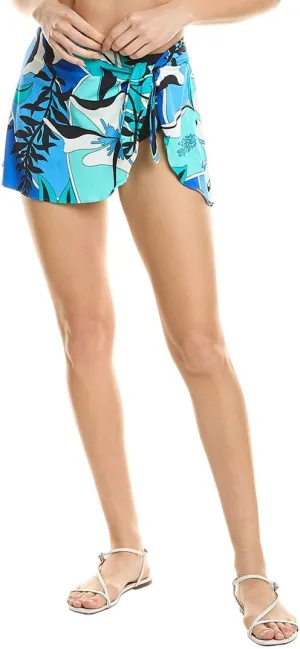 Coco Reef Mosaic Garden Contours Halo Sarong Bikini Bottom XL, Mosaic Garden