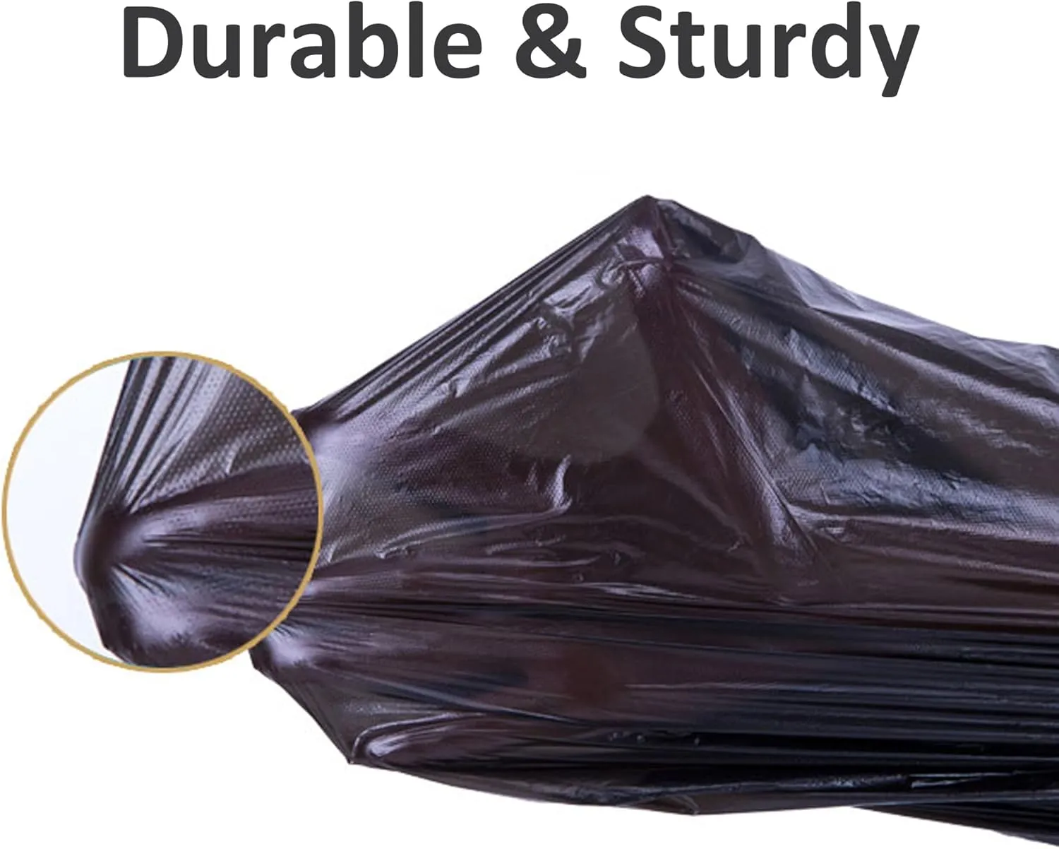 Code P Heavy Duty Trash Bags 1.2 Mil THICK 13-16 Gallon 50-60 Liter Compatible with simplehuman Code P 100 Count (Pack of 1) | Heavy Duty Black Garbage Can Liners