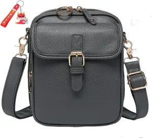 Collaborate Crossbody Leather Bag, Tojoyride Large Capacity Crossbody Bags, Collaboraten1 Purse Vintage Messenger Bag