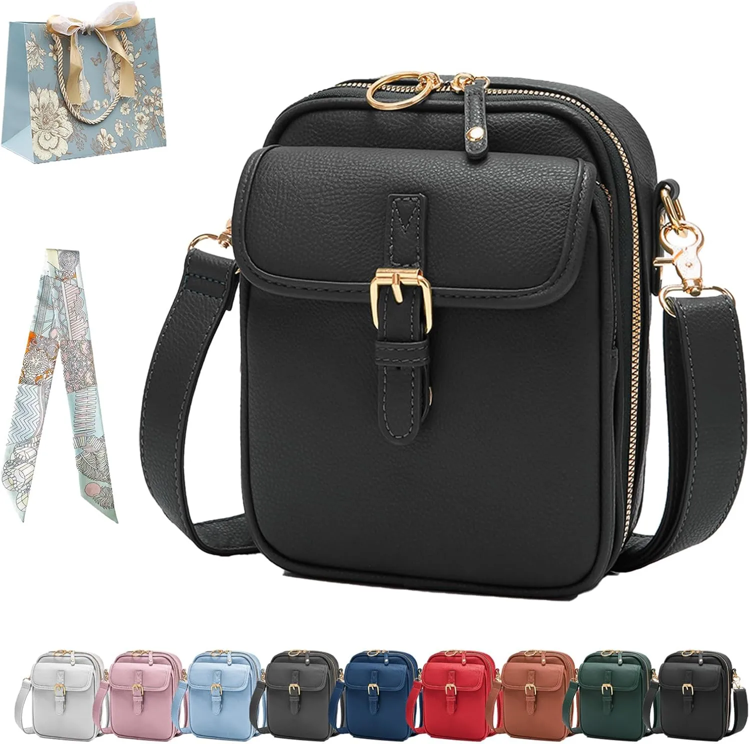 Collaboraten1 Crossbody Leather Bag, Urvashi Leather Bag, Retro Double-Layer Large Capacity Mini Crossbody Bags