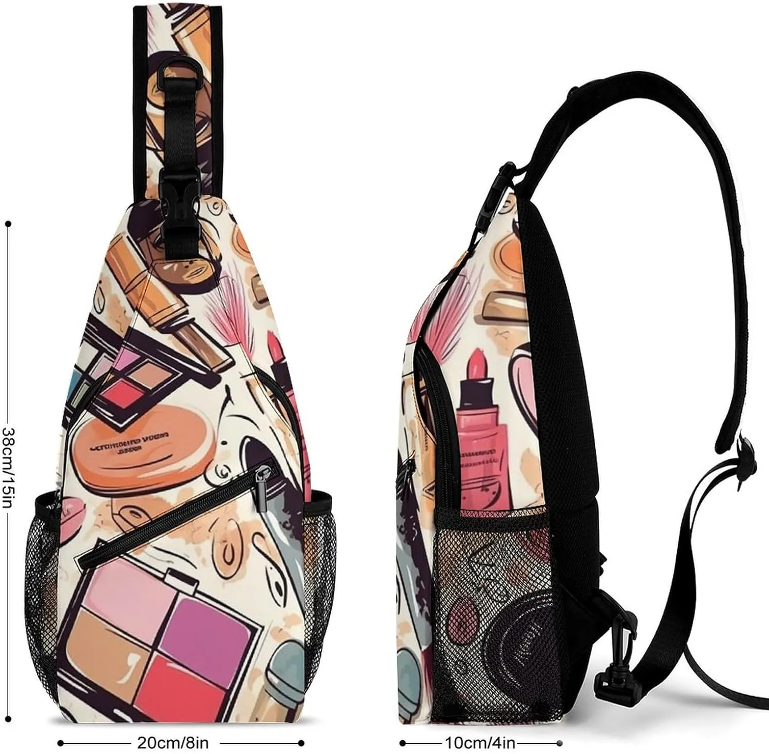 Colorful Tie Dye Crossbody Bag, Sling Bag, Sling Backpack, Belt Bags for Travel Outdoors Hiking