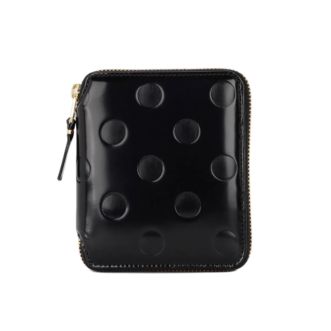comme des garçons polka dots embossed wallet (black)