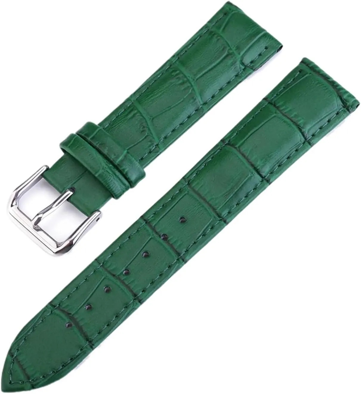 CongYi Colorful Genuine Leather Watchband Men Women 12 13 14 15 16 17 18 19 20 22 24mm Crocodile Pattern Waterproof Watch Strap Band
