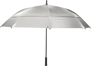 Coolibar UPF 50  62 Inch Tournament Golf Umbrella - Sun Protective (One Size- Silver)