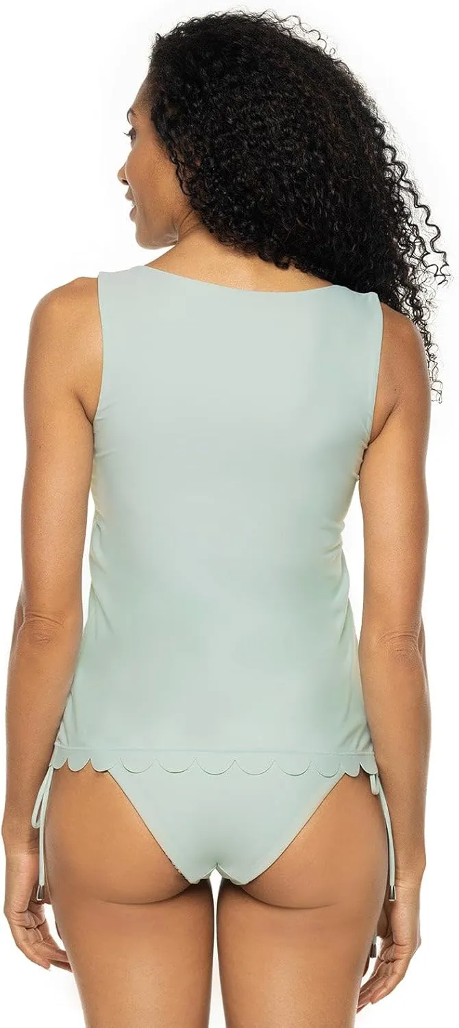 Coolibar UPF 50  Women's Acropora Scallop Swim Tank - Sun Protective