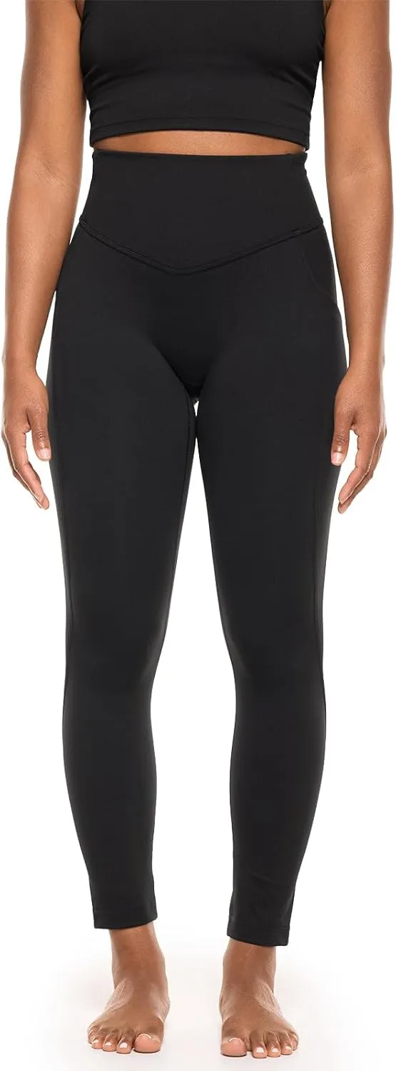 Coolibar UPF 50  Women's Ananda Legging - Sun Protective (Small- Black)