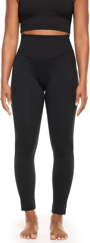 Coolibar UPF 50  Women's Ananda Legging - Sun Protective (Small- Black)
