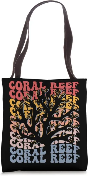 Coral Reef Groovy Sea Ocean Tote Bag
