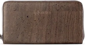 Cork RFID Long Wallet – Women’s Clutch - RFID Blocking - Vegan Leather – Cruelty Free – Eco Friendly - Brown