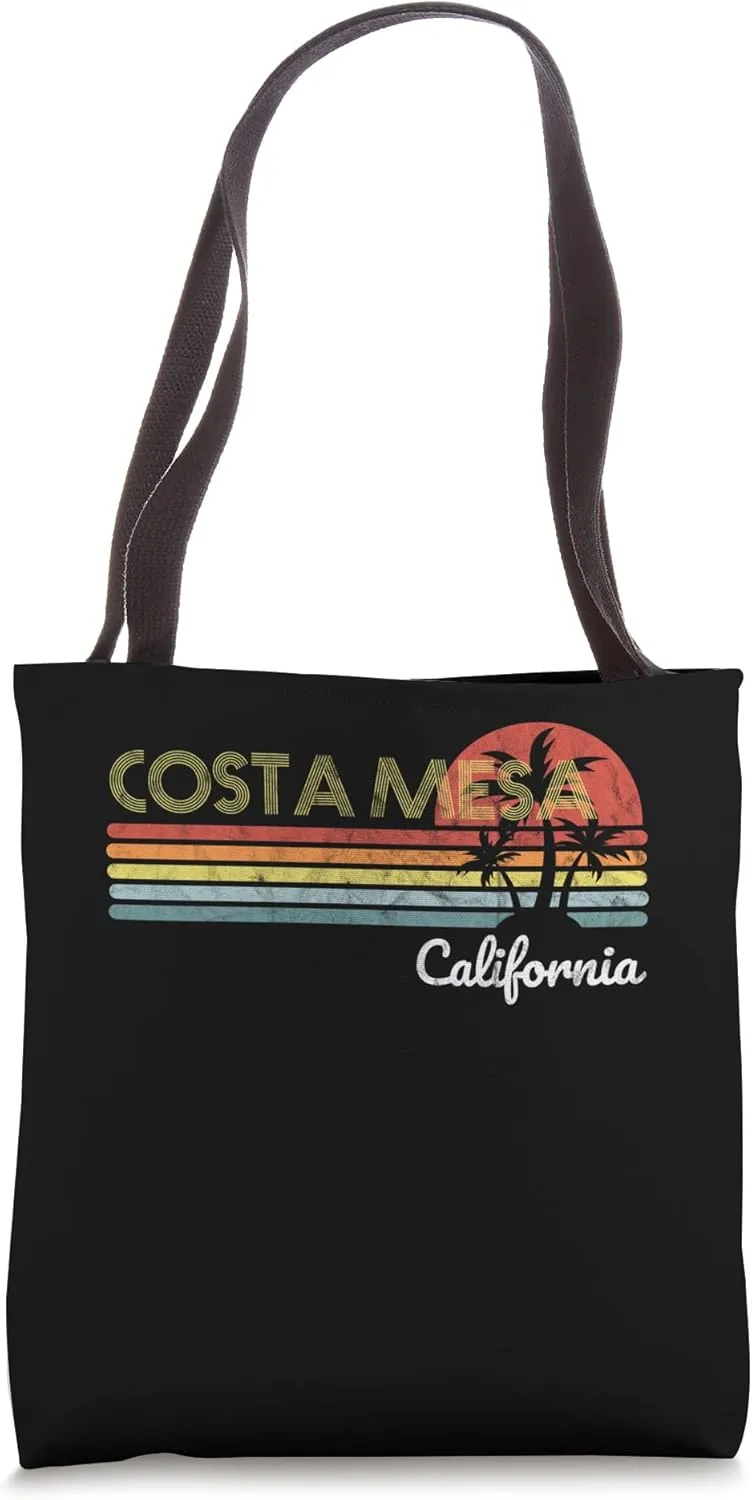 Costa Mesa, CA California visitor native tourist 70s 80s Tote Bag