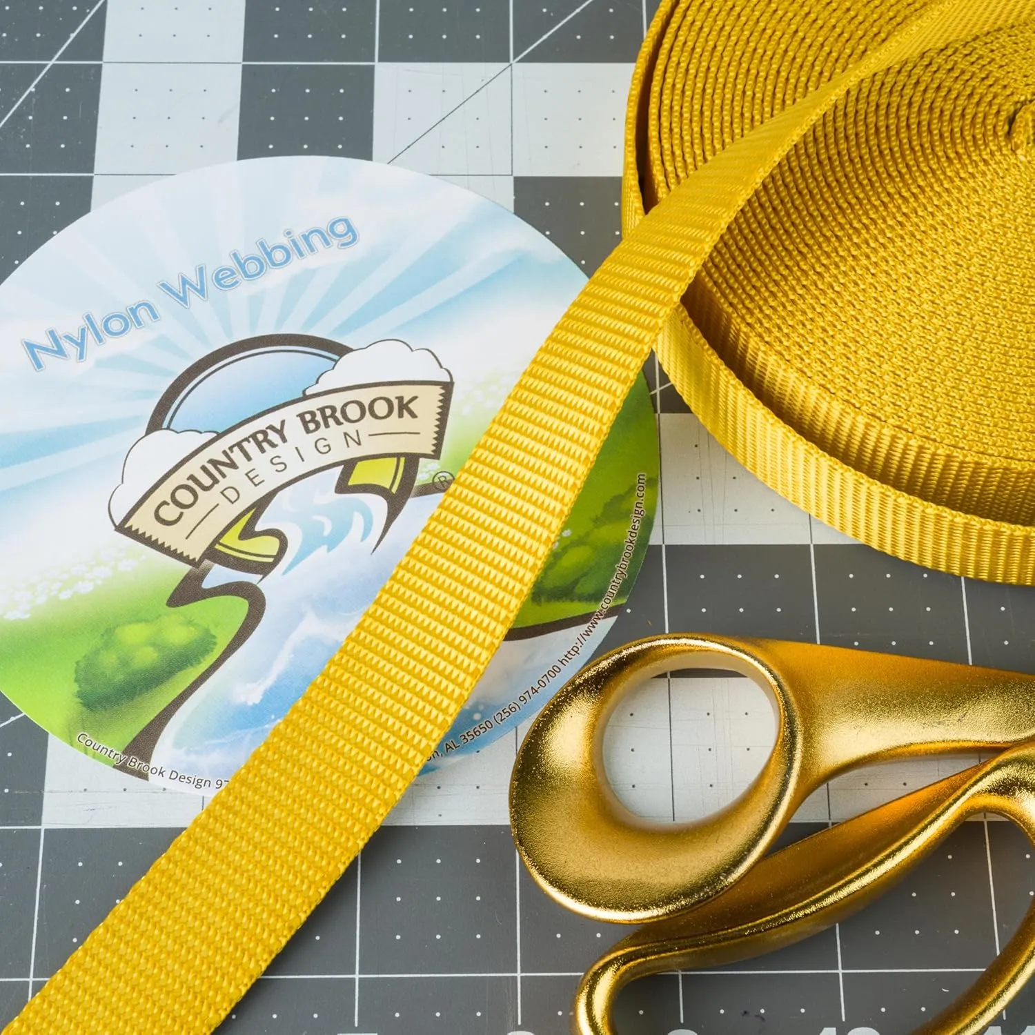 Country Brook Design - Premium 3/4 Inch Nylon Webbing - 3,000 lb Strength 100% Pure Heavy Duty Nylon Strap - 30  Vibrant Colors
