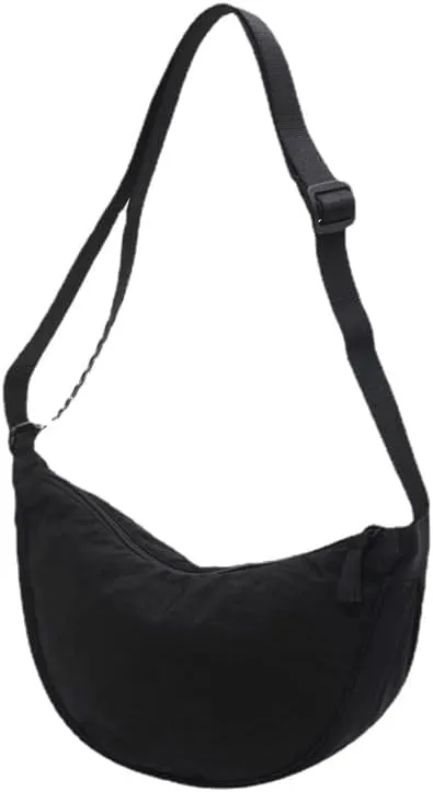 Crescent Bag for Women Men Crescent Crossbody Bag Crescent Shoulder Bag Hobo Sling Bag Trendy Dumpling Bag
