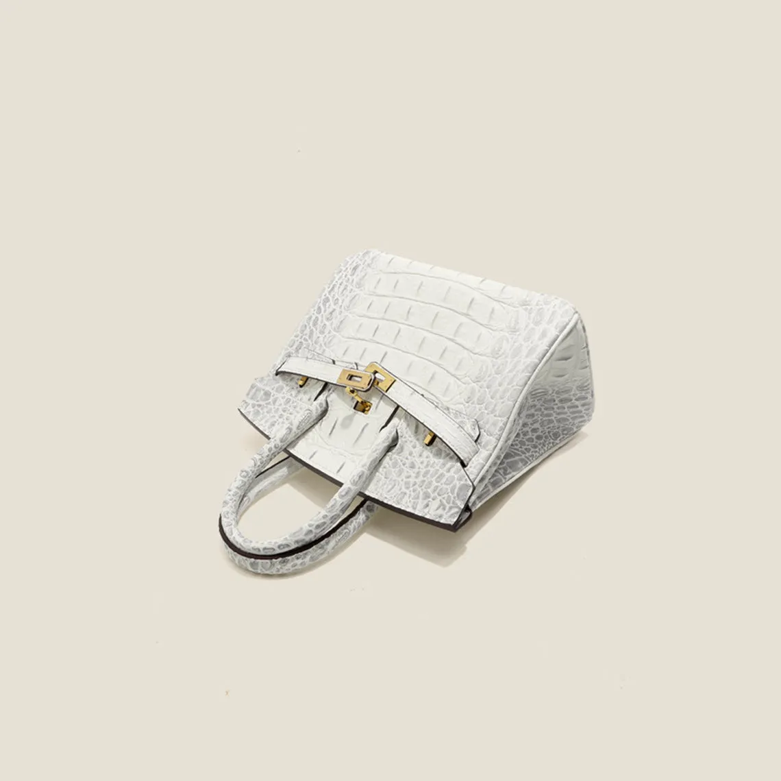 Crocodile Embossed Leather Inspired Trendy Berkin 30 Bag