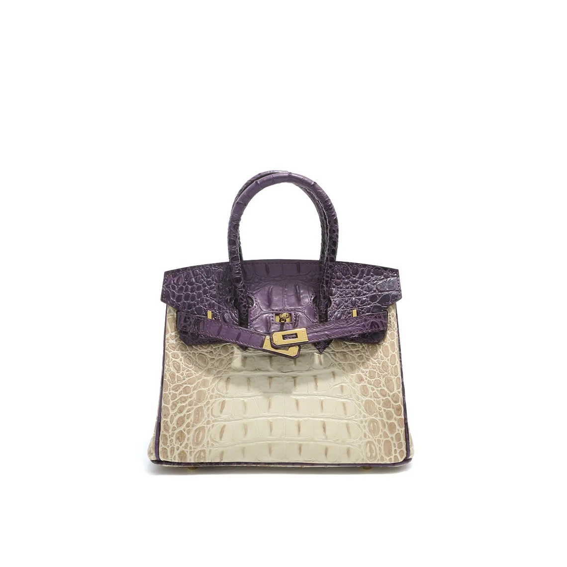 Crocodile Embossed Leather Inspired Trendy Berkin 30 Bag