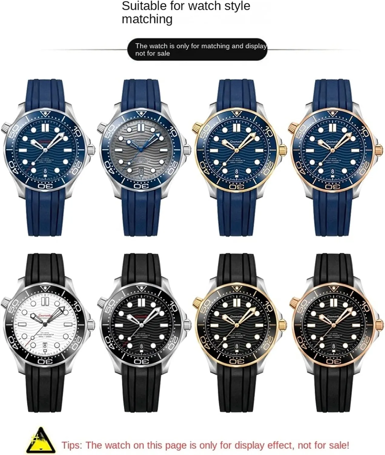 Crocodile leather watchband for any brand wristband 12 13 14 15mm straps with folding clasp