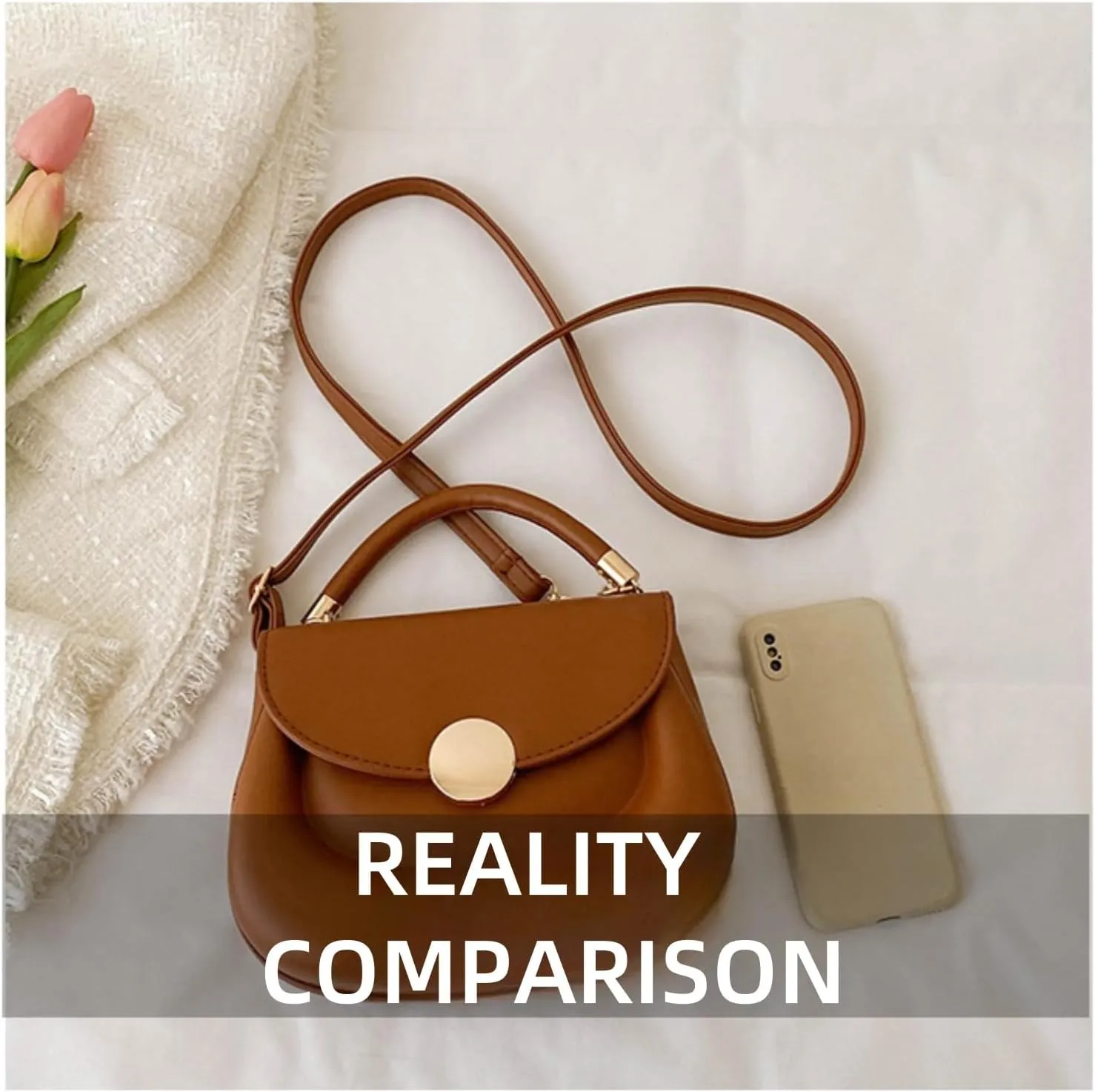 Crossbody Purse for Women Small Crossbody Bags Trendy Leather with Adjustable Shoulder Strap for Backpack Travel