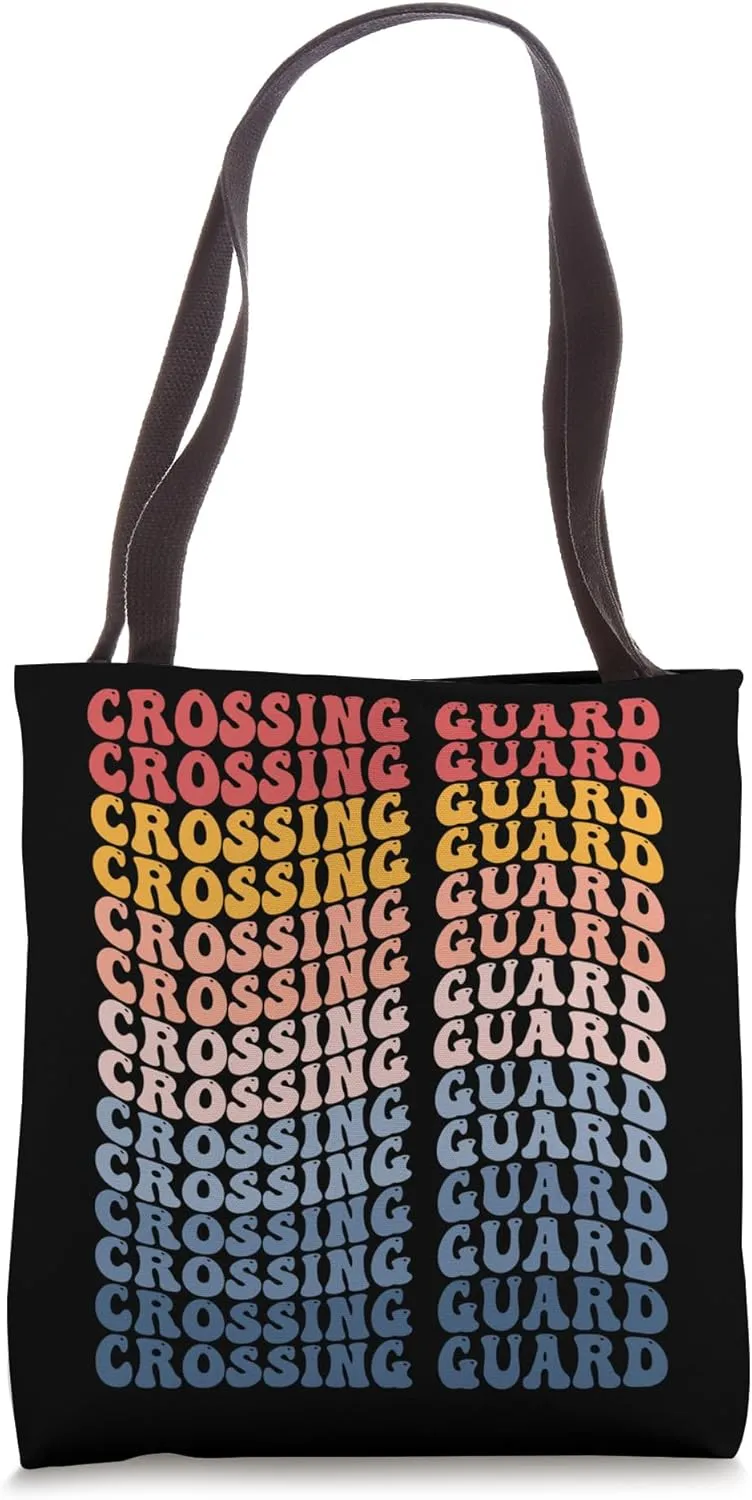 Crossing Guard Groovy Retro Tote Bag