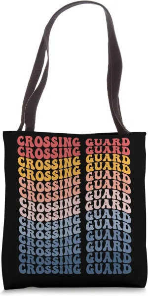 Crossing Guard Groovy Retro Tote Bag