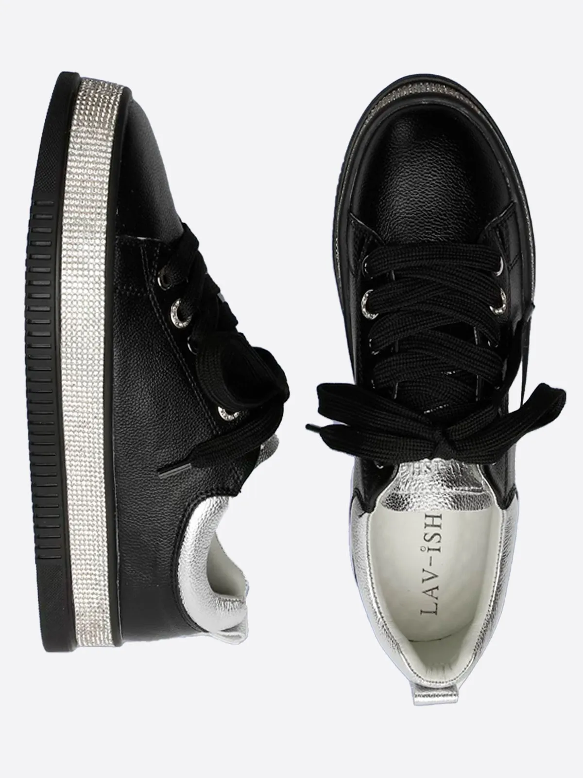 Crystal Sneakers - Black