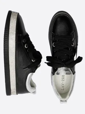 Crystal Sneakers - Black