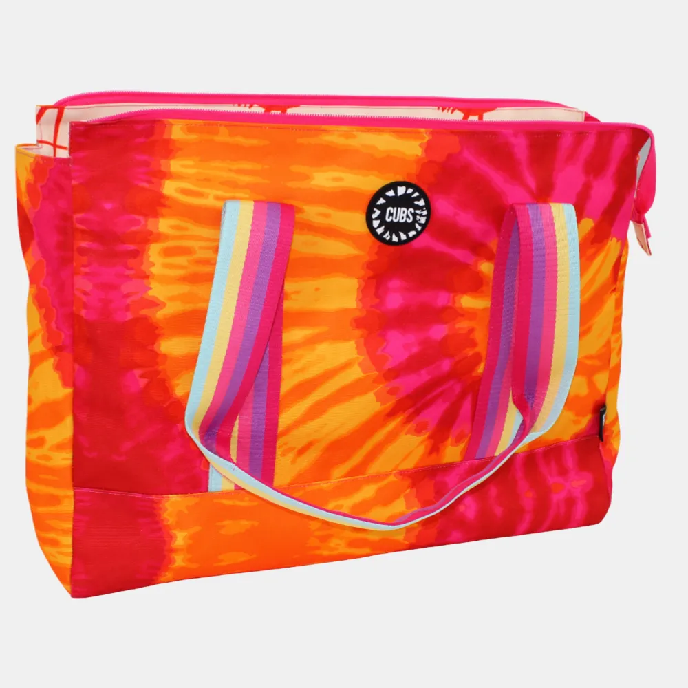 Cubs Beach Bag – Peachy Flamingos & Tie Dye