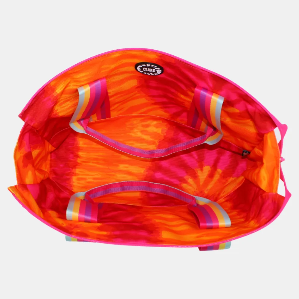 Cubs Beach Bag – Peachy Flamingos & Tie Dye