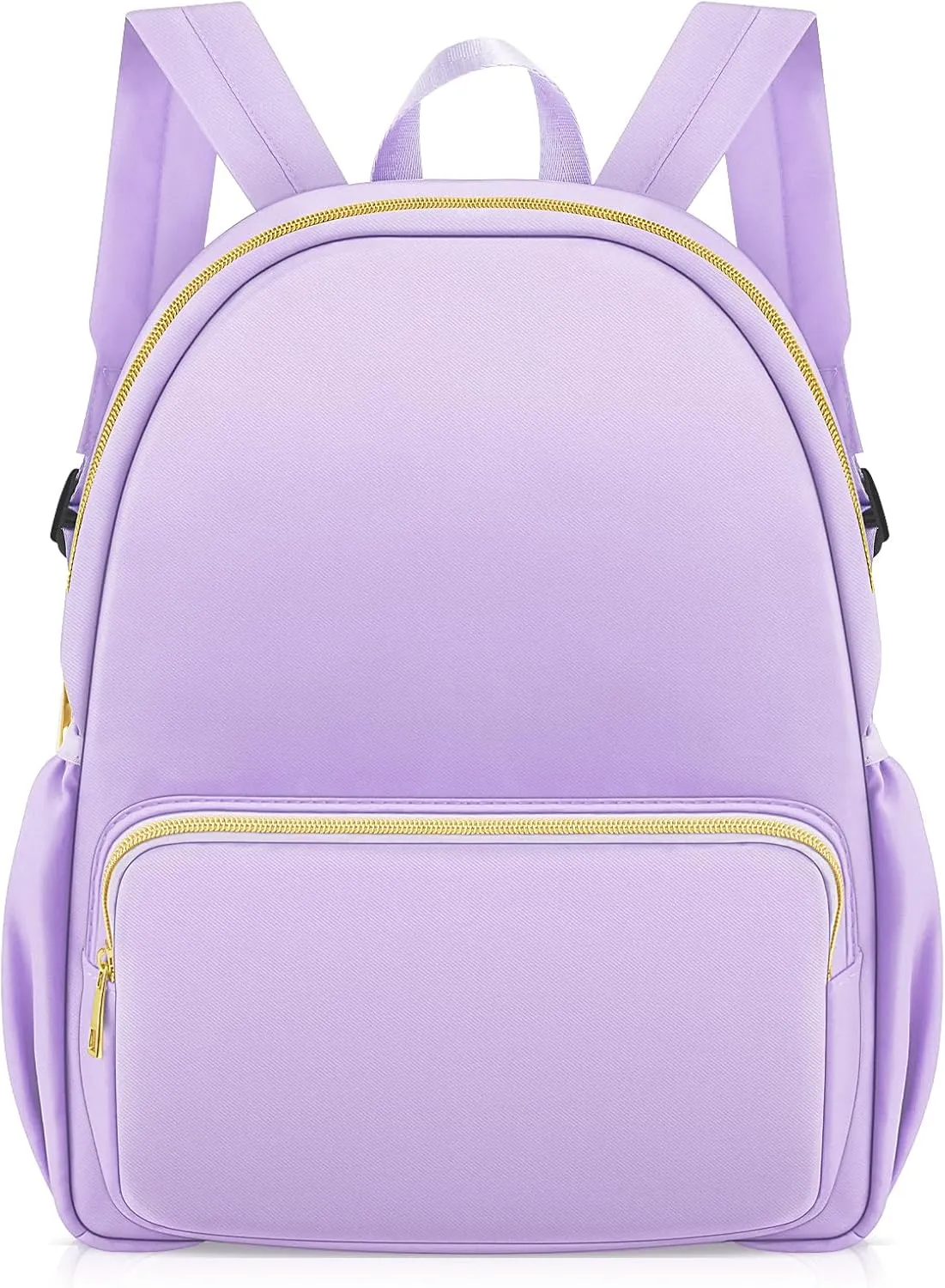 Cunno 1 Piece Nylon Backpack for School Preppy Bookbags Bulk Girls Boys School Bags Toddler Backpack Waterproof Travel Bag (Purple)