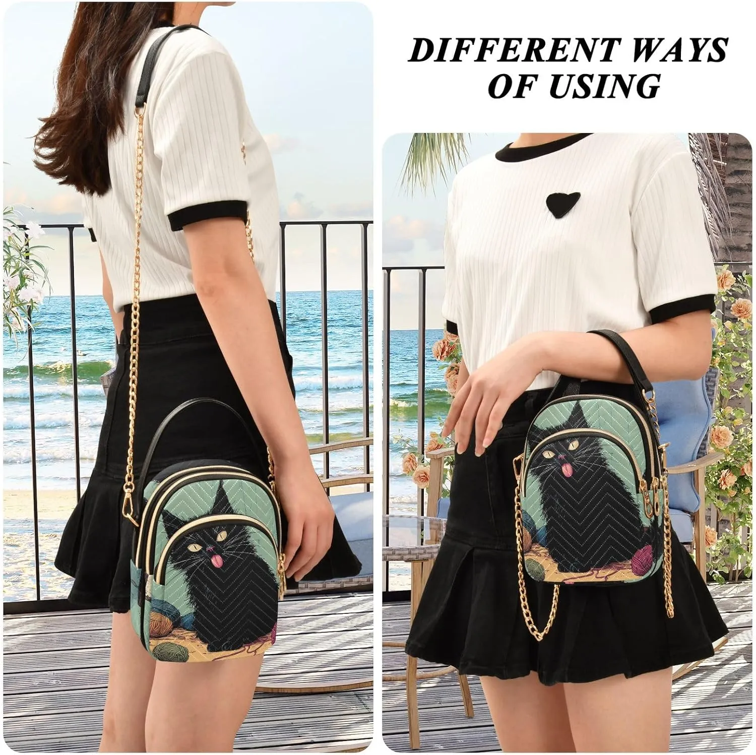 Cute Small Handbag Crossbody Bag for Women Quilted Bags Shoulder Purse Phone Wallet Chain Bag