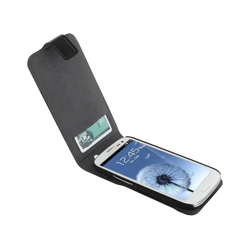Cygnett Lavish Leather Flip Case Samsung Galaxy S3 III GT-i9300 and 4G - Black