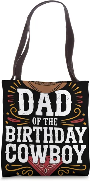Dad Birthday Cowboy Western Rodeo Party Rodeo Tote Bag
