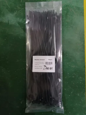 Dakar TY528MX SS barb nylon cable tie 50 Lbs 14.2" UVB 100 pcs