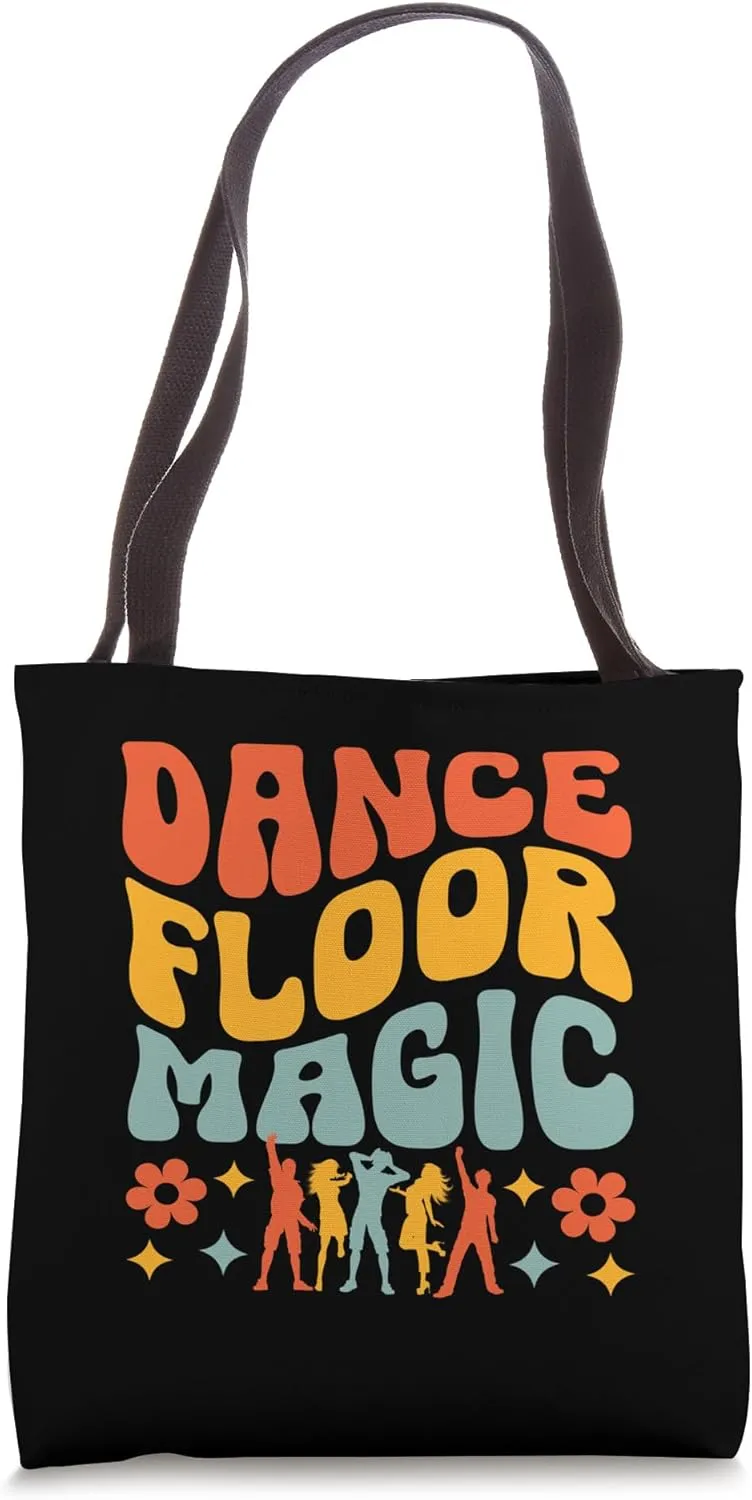 Dance Floor Magic Vintage 70’s Dancing Retro Dance Music Tote Bag