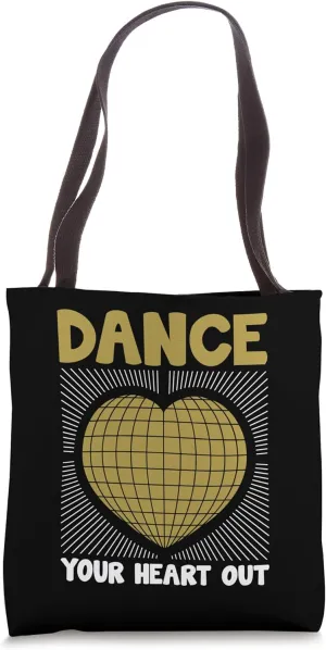 Dance Your Heart Out Vintage 70’s Dancing Retro Dance Music Tote Bag