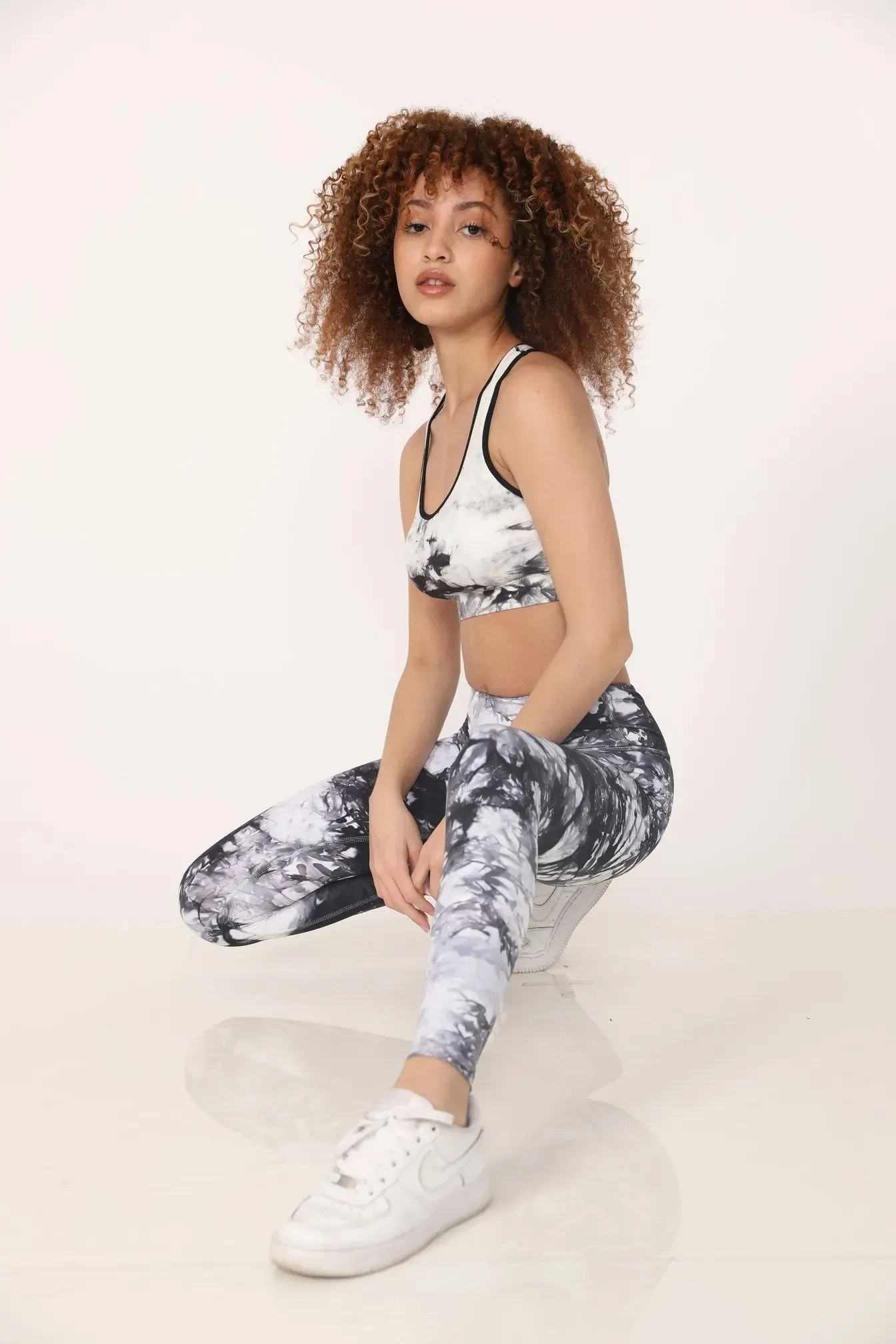 Dani Tie-Dye Bra in Black by ALAMAE
