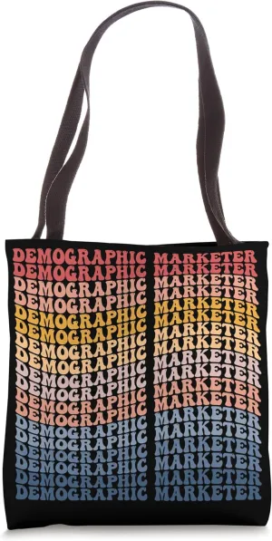 Demographic Marketer Groovy Retro Tote Bag
