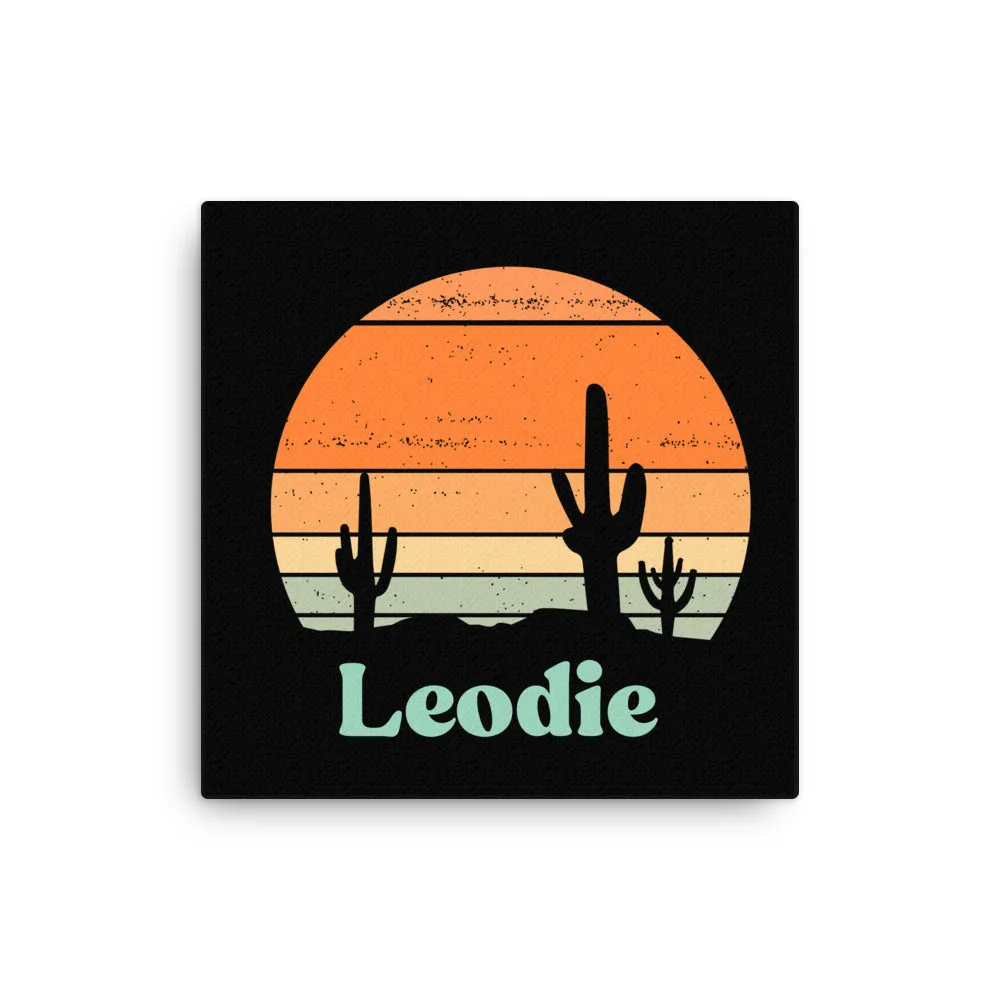 Desert Silhouette Thin Canvas Print
