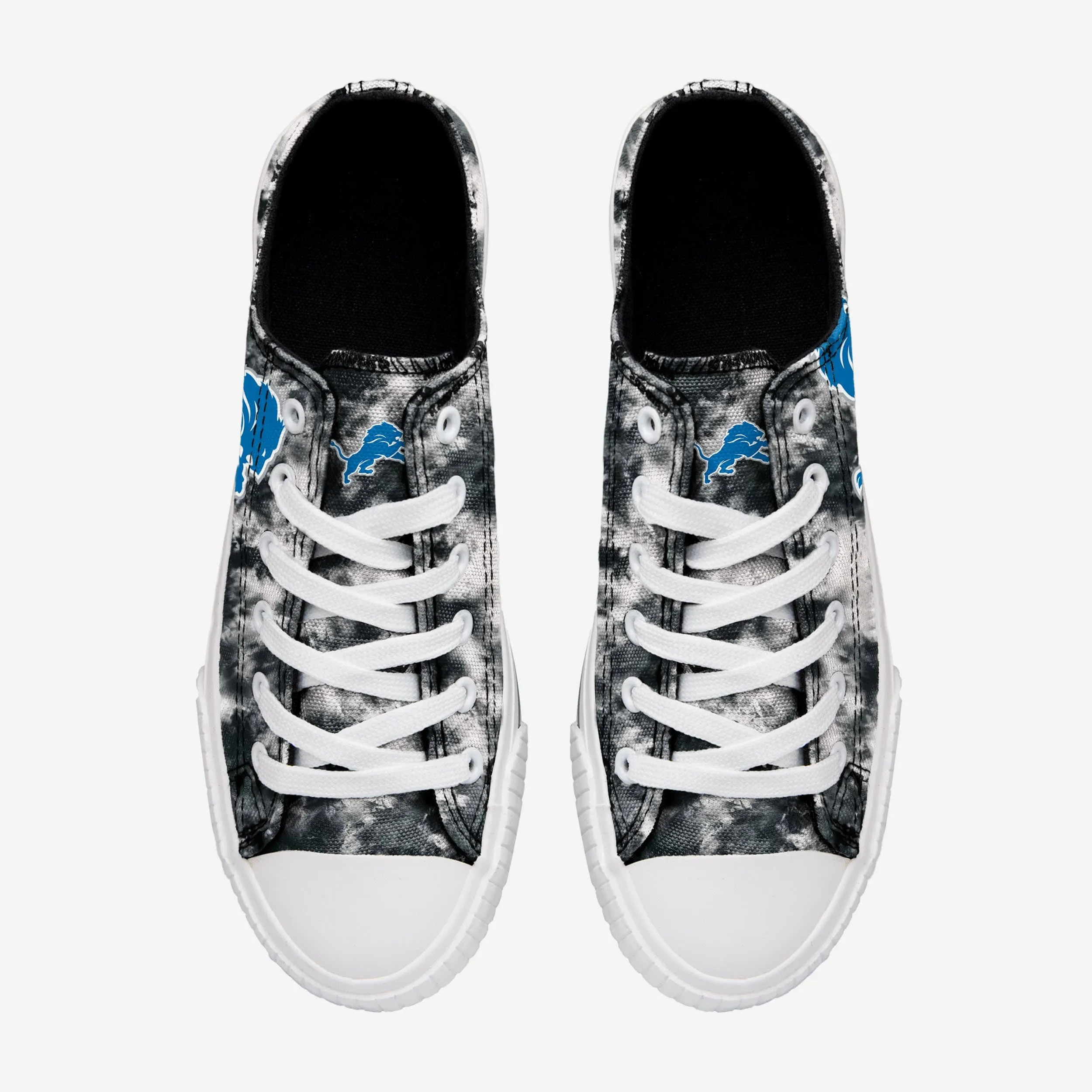 Detroit Lions Womens Low Top Tie-Dye Canvas Shoe