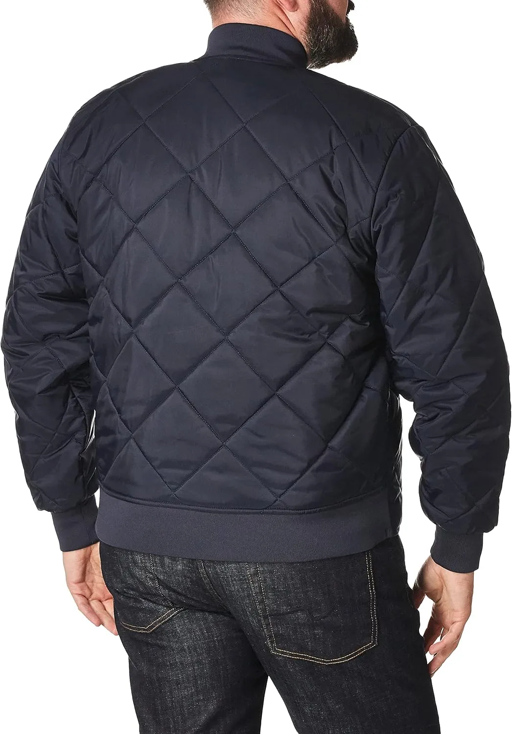 Dickies Men's Diamond Quilted Nylon Dark Navy Jacket