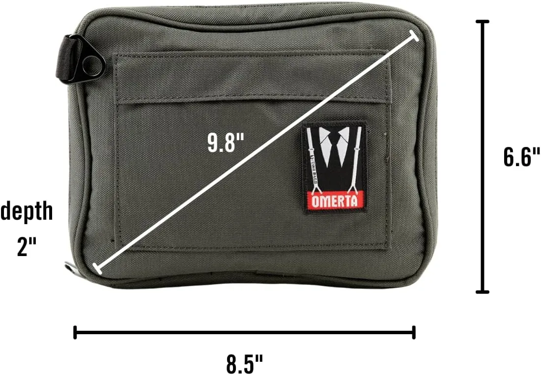 Dime Bags Boss Padded Pouch with Activated Carbon Technology | Low-Profile and Sleek Design (10 Inch, Black)