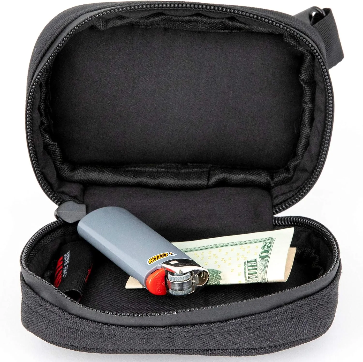 DIME BAGS Padded Pouch with Activated Carbon Technology | Low-Profile and Sleek Design (5 Inch, Black)