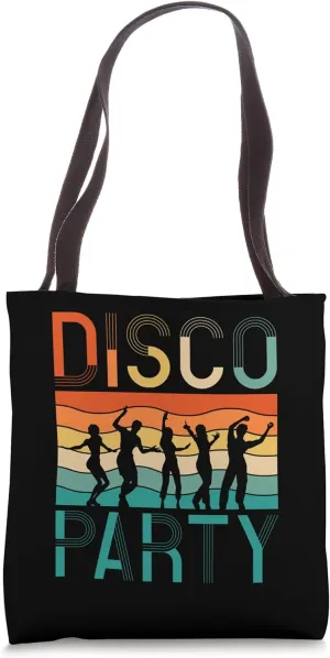 Disco Party Vintage 70’s Dancing Retro Dance Music Tote Bag