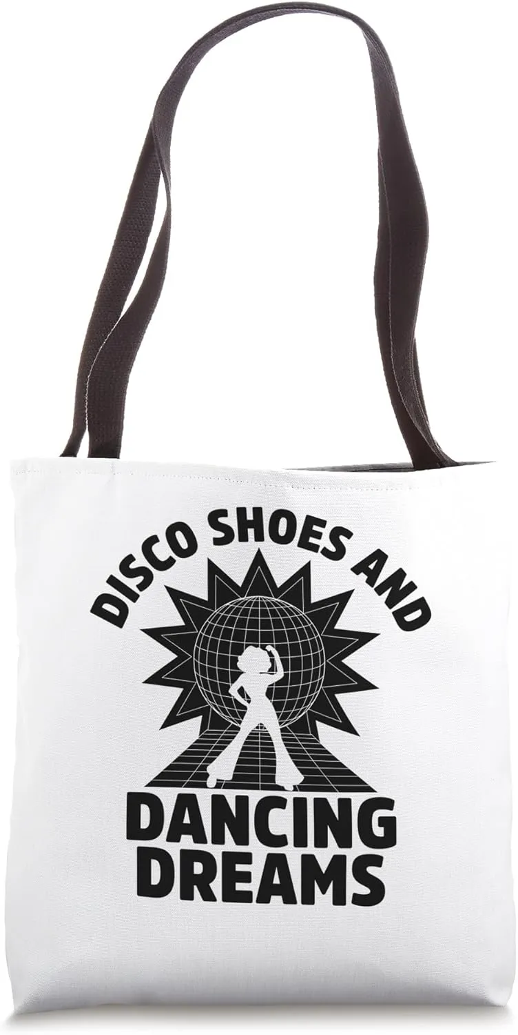 Disco Shoes And Dancing Dreams Vintage 70’s Dancing Dance Tote Bag