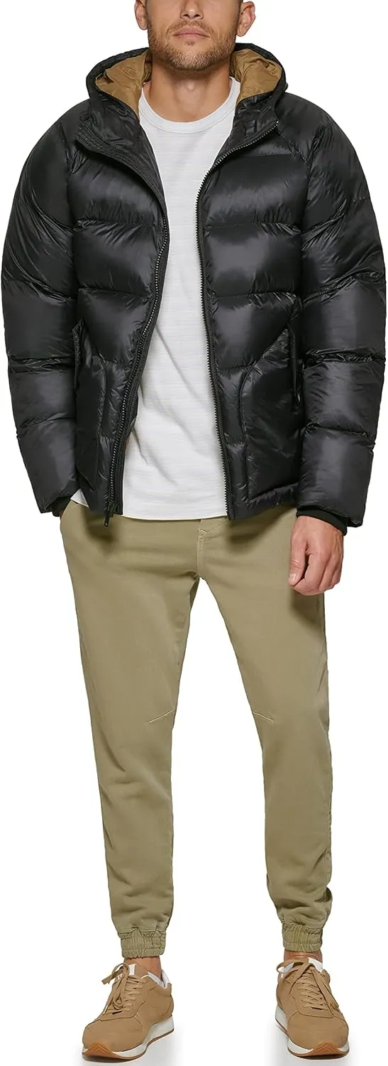 Dockers Men's Dockers Men's Recycled Quilted Hooded Puffer Jacket